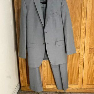 Men's Grey Perry Ellis Madison Suit Slim Fitted 42L 35W